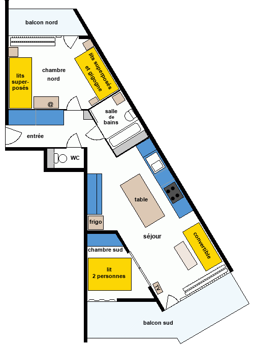 Plan de l'appartement